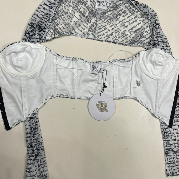 Princess scripted corset top Bustier and Shrug Set - Picture 6 of 8